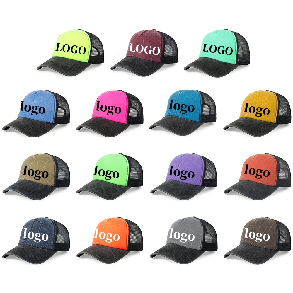 Trucker Cap Mesh - Topi Bisbol Busa Dicuci Jaring Topi