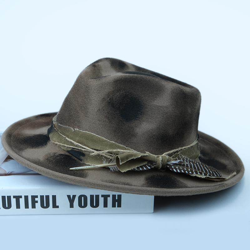 Asli dicat api Retro bulu deko - Fedora Hat Wool ulasan dan harga