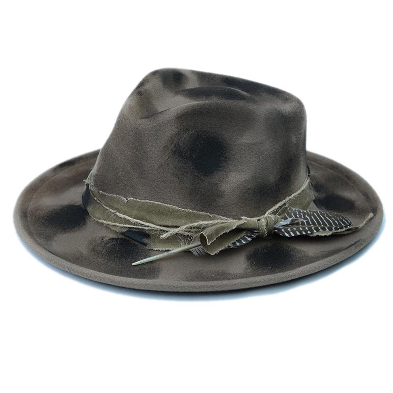 Asli dicat api Retro bulu deko - Fedora Hat Wool ulasan dan harga