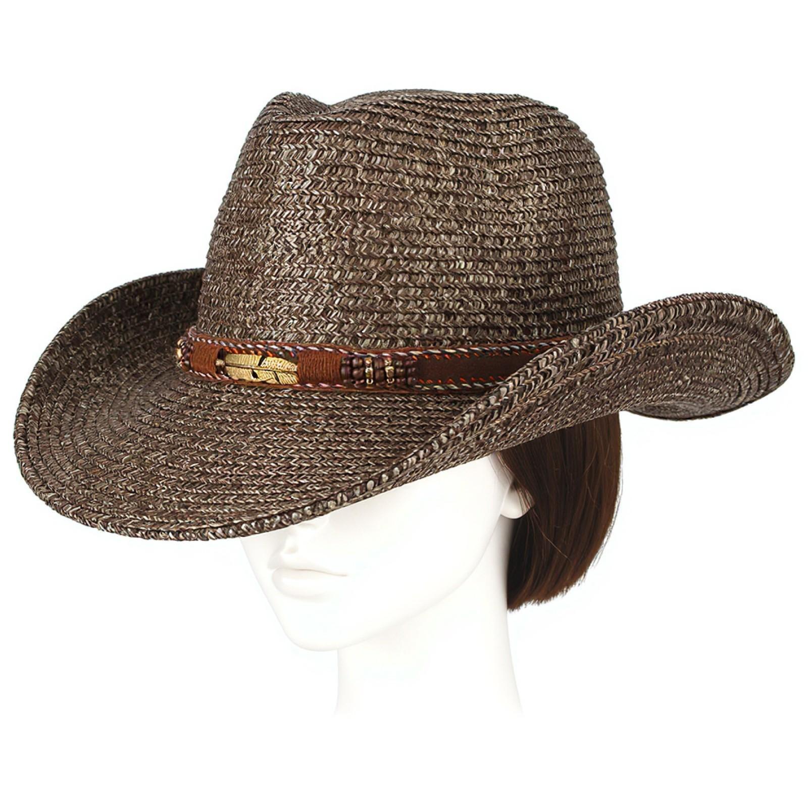 Topi Matahari Unisex untuk Pri - Cowboy Hat Straw ulasan dan harga